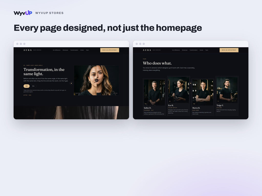 Hair Salon Website Template | Beauty & Lash Studio Site | Lovable AI Editable React Template | Booking Ready