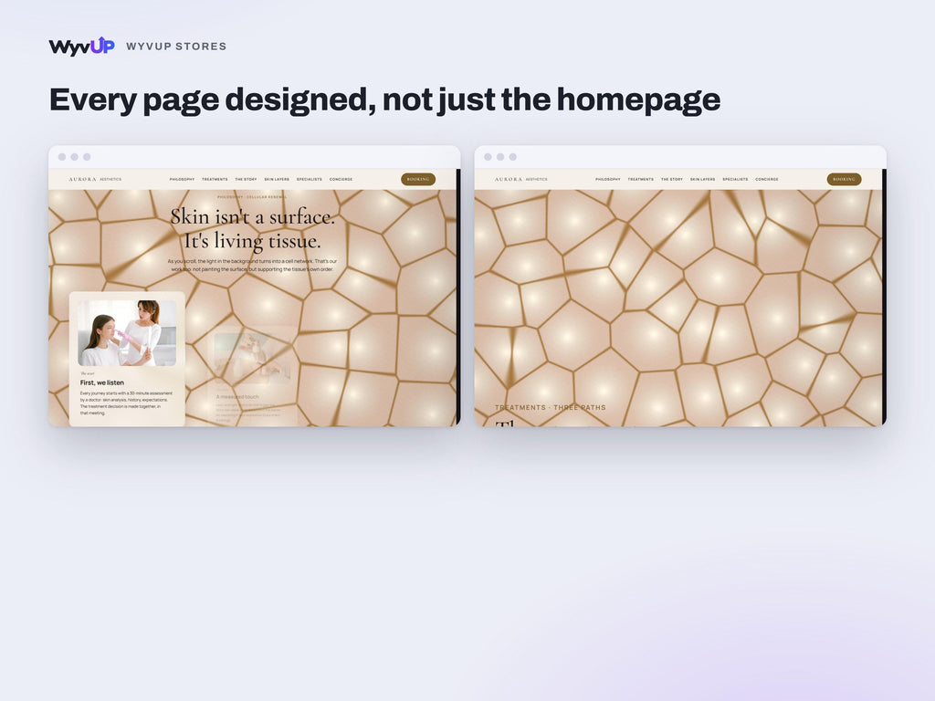 Aesthetic Clinic Website Template | Med Spa & Skin Care Site | AI Editable HTML Template | Treatment Pages