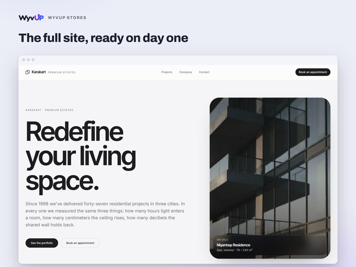 Luxury Real Estate Website Template | Realtor & Property Developer Site | Lovable AI Editable React Template | Listings Showcase