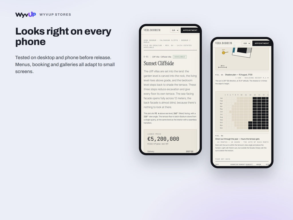 Luxury Villa Website Template | Real Estate Development & Marina Site | Lovable AI Editable React Template | Plot Plans