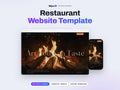 Restaurant Website Template | Fine Dining & Chef Site | Lovable AI Editable React Template | Menu and Reservations