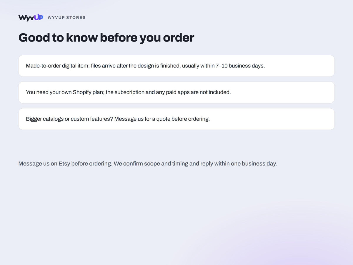 Custom Shopify Store Design | Made-to-Order Homepage & Product Page Design, Installed in Your Store