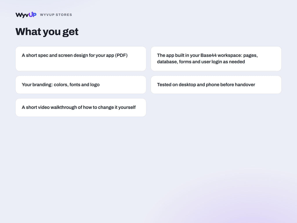 Custom Base44 App or Website Build | AI-Built Web App, Set Up in Your Account | Made to Order