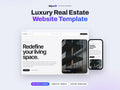 Luxury Real Estate Website Template | Realtor & Property Developer Site | Lovable AI Editable React Template | Listings Showcase