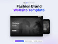 Fashion Brand Website Template | Tailor & Boutique Lookbook Site | Lovable AI Editable React Template | Runway Gallery