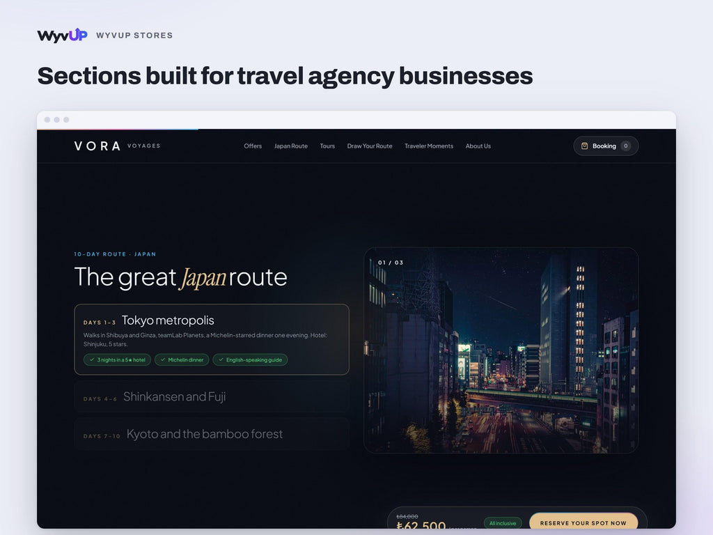 Travel Agency Website Template | Tour Operator & Trip Booking Site | Lovable AI Editable React Template | Booking Drawer