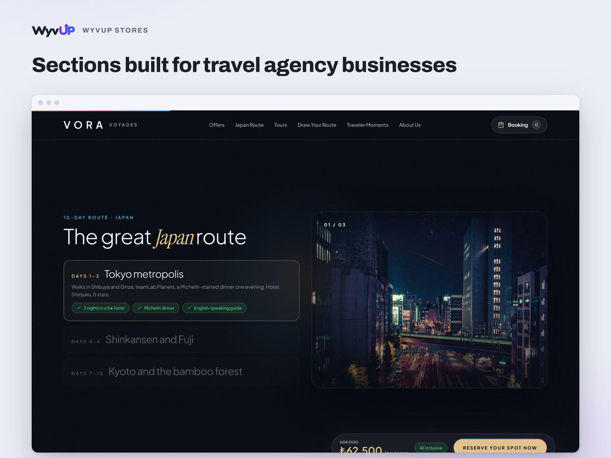 Travel Agency Website Template | Tour Operator & Trip Booking Site | Lovable AI Editable React Template | Booking Drawer